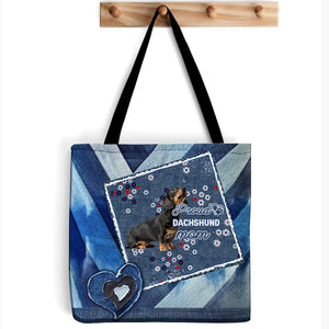 Dachshund 2 Pround Mom2-Cloth Tote Bag