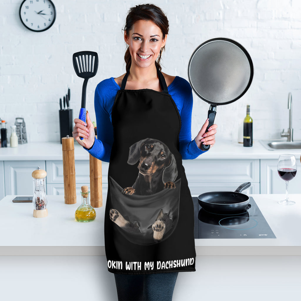 Dachshund3 Cookin' With Me Apron