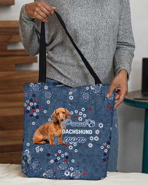 Dachshund 3 Pround Mom-Cloth Tote Bag