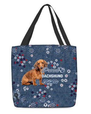 Dachshund 3 Pround Mom-Cloth Tote Bag