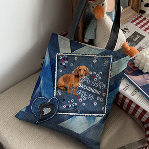 Dachshund 3 Pround Mom2-Cloth Tote Bag