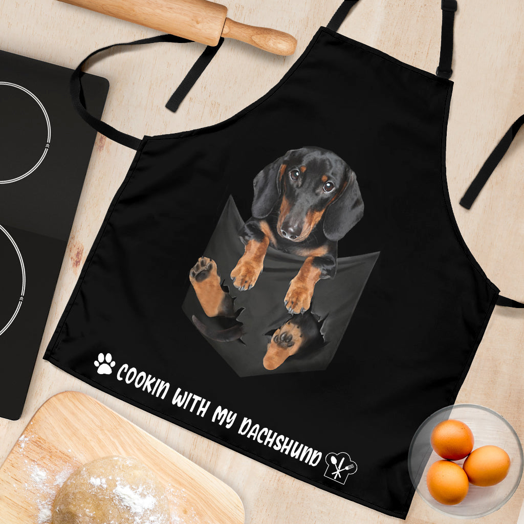 Dachshund 4 Cookin' With Me Apron