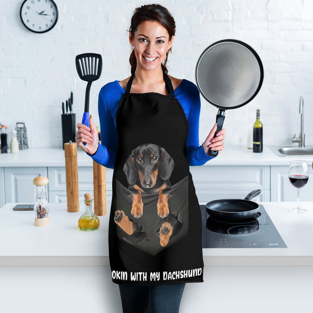 Dachshund 4 Cookin' With Me Apron