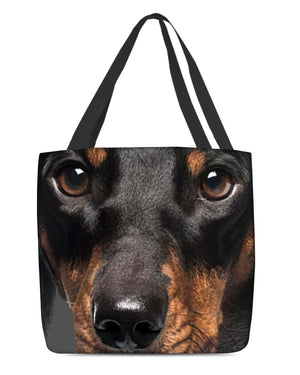 Dachshund Face-Cloth Tote Bag