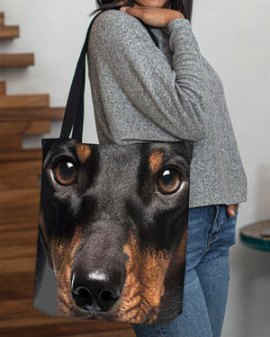 Dachshund Face-Cloth Tote Bag