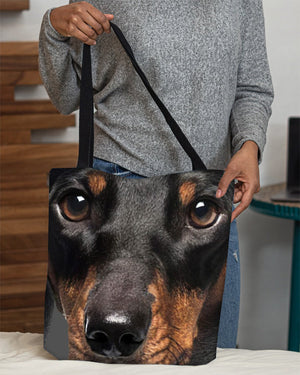 Dachshund Face-Cloth Tote Bag