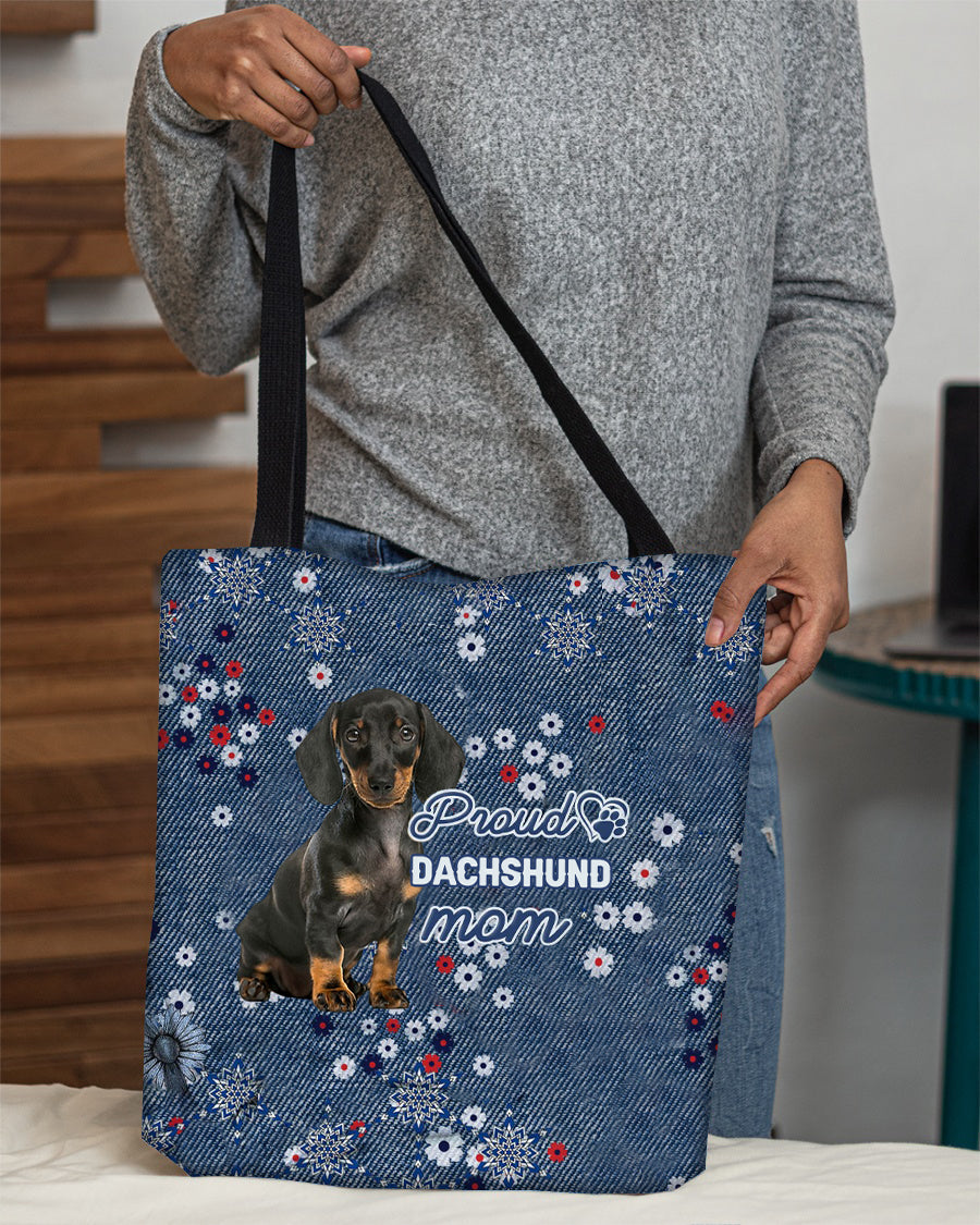 Dachshund Pround Mom-Cloth Tote Bag