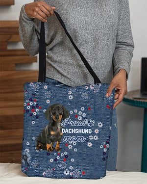 Dachshund Pround Mom-Cloth Tote Bag