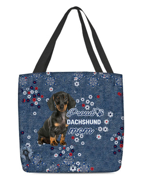 Dachshund Pround Mom-Cloth Tote Bag