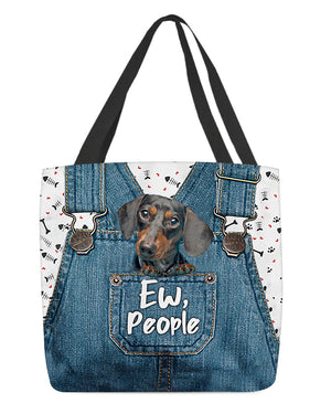 Dachshund-EW people-Cloth Tote Bag