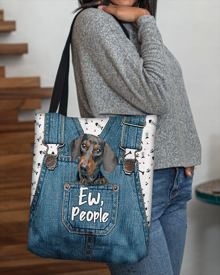 Dachshund-EW people-Cloth Tote Bag