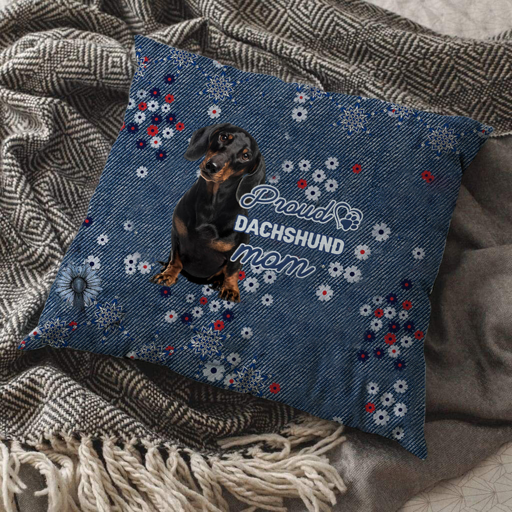 Dachshund (3) Pround Mom-Pillow Case