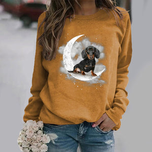 Dachshund (4) -Sit On The Moon- Premium Sweatshirt