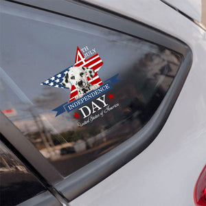 Dalmatian-Independent Day2 Car Sticker