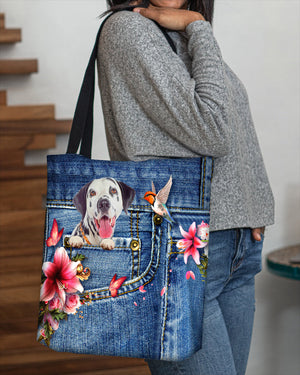 Dalmatian-Lily Cloth Tote Bag