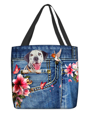 Dalmatian-Lily Cloth Tote Bag