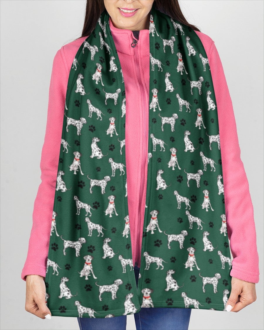 Dalmatian-Paw Dog Scarf