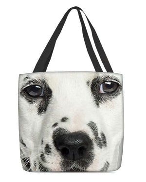 Dalmatian 3 Face-Cloth Tote Bag