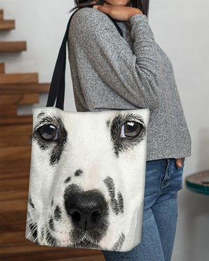 Dalmatian 3 Face-Cloth Tote Bag