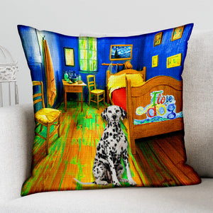 Dalmatian In the Bedroom-Pillow Case