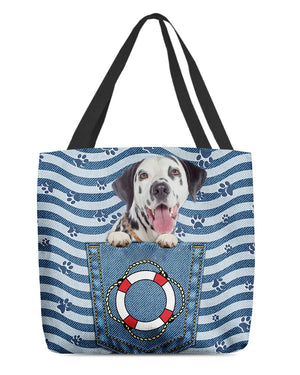 Dalmatian On Board-Cloth Tote Bag