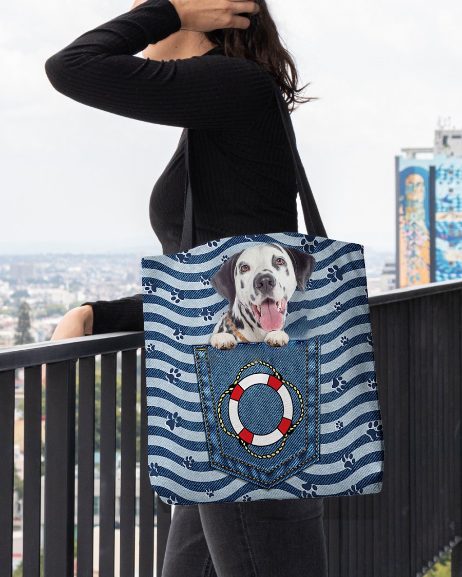 Dalmatian On Board-Cloth Tote Bag