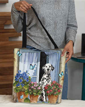 Dalmatian Today I Choose Joy-Cloth Tote Bag