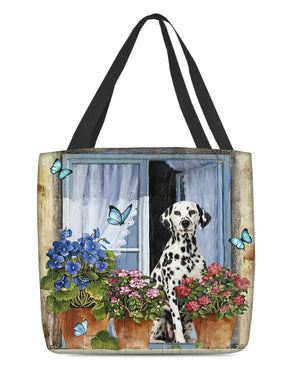 Dalmatian Today I Choose Joy-Cloth Tote Bag