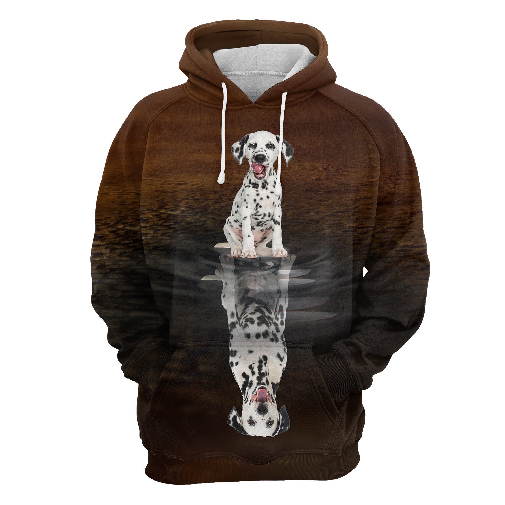 Cute Dalmatian Reflection All Over Hoodie