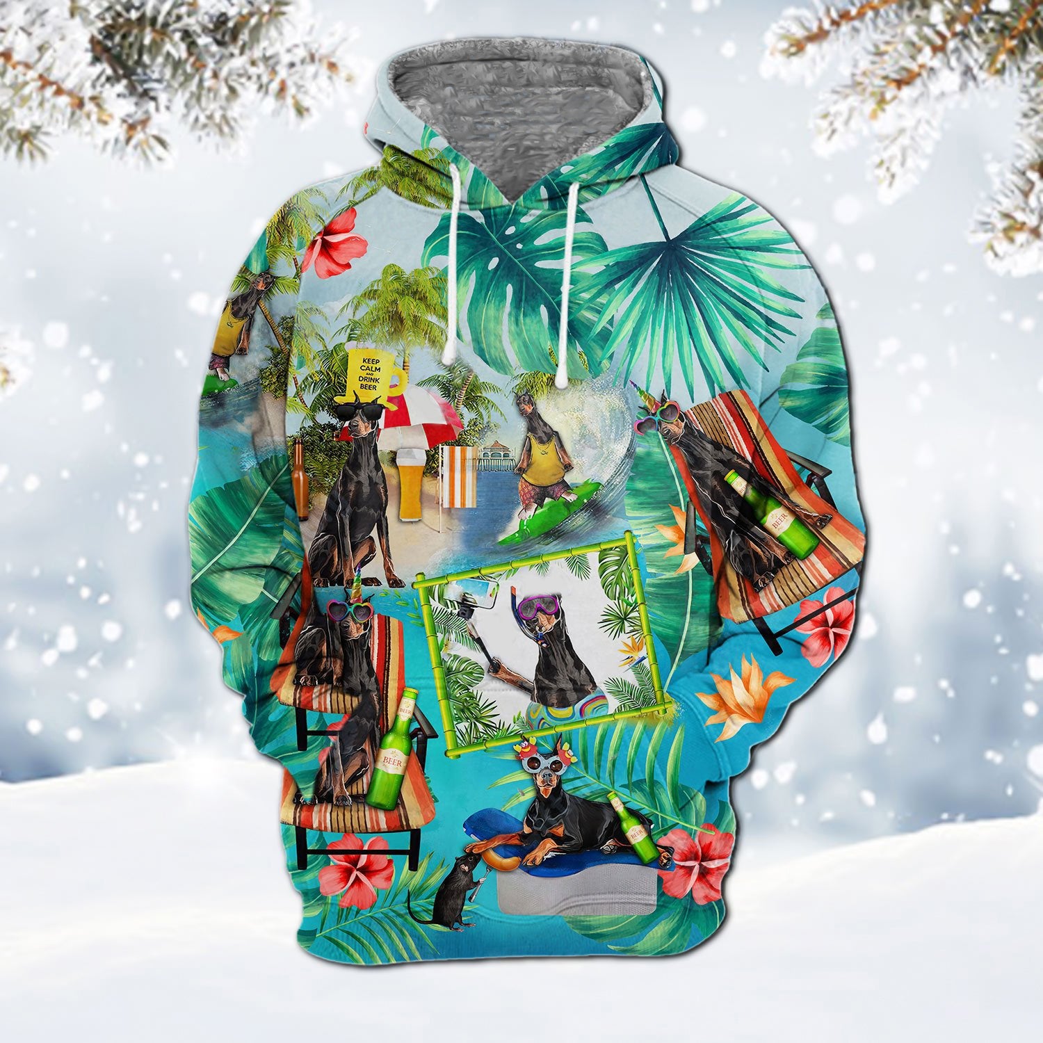 Dobeman Pinscher 1-Surfing Hoodie