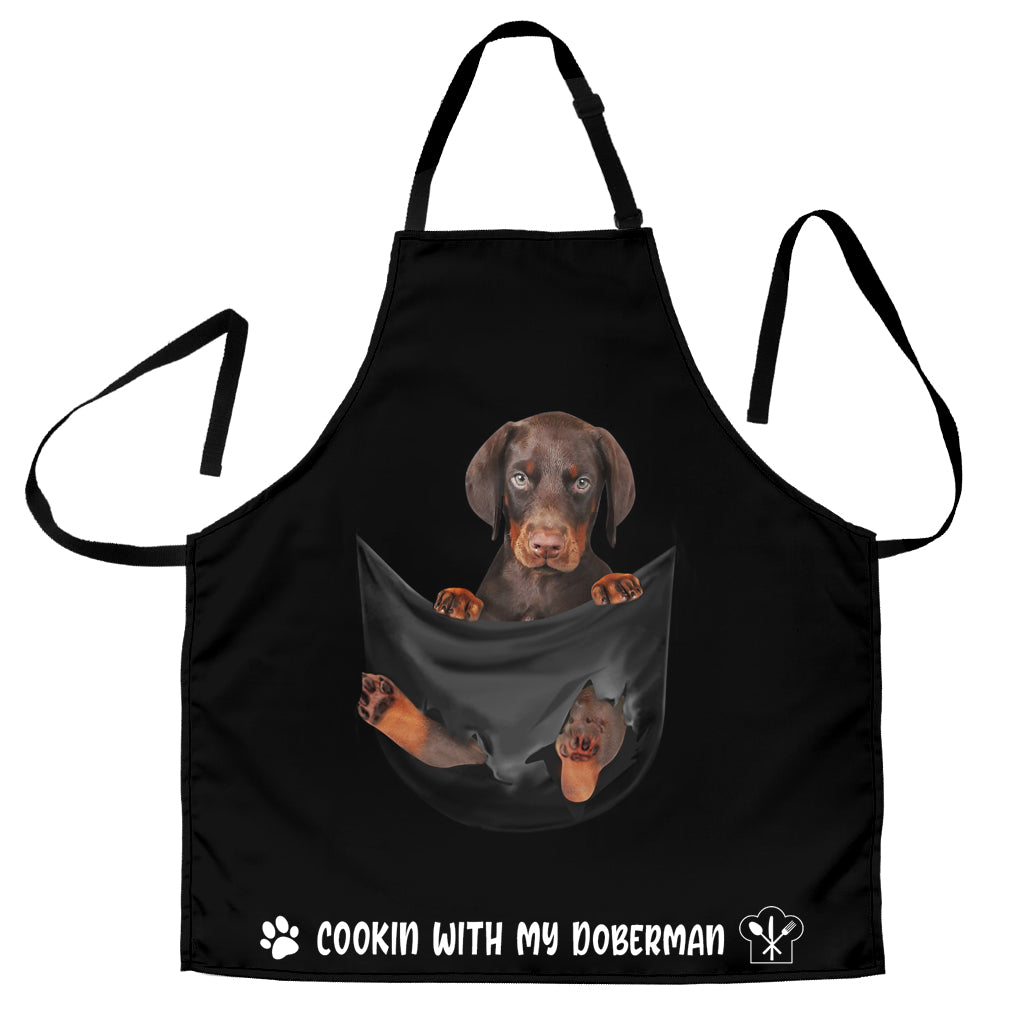 Dobermann Cookin' With Me Apron