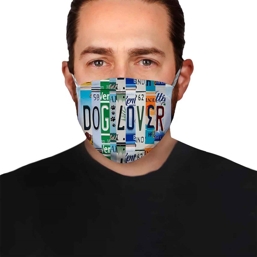 Dog Lover License Plate EZ02 1307 Face Mask