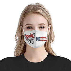 Lady French Bulldog DogMerica EZ02 1304 Face Mask