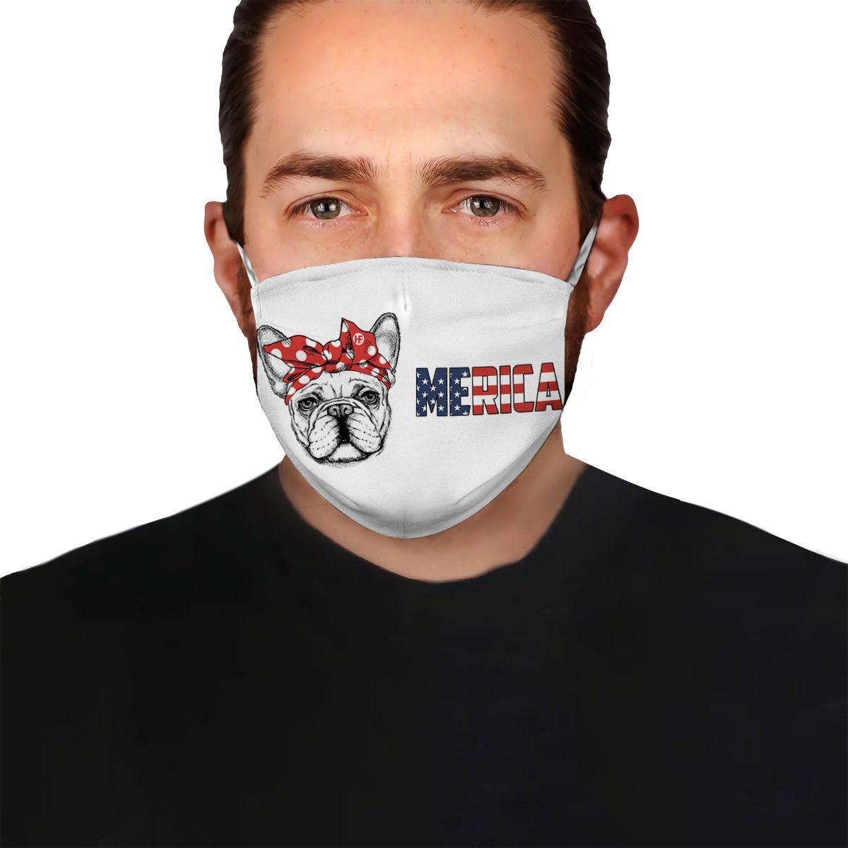 Lady French Bulldog DogMerica EZ02 1304 Face Mask