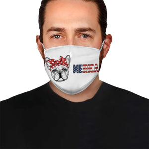 Lady French Bulldog DogMerica EZ02 1304 Face Mask