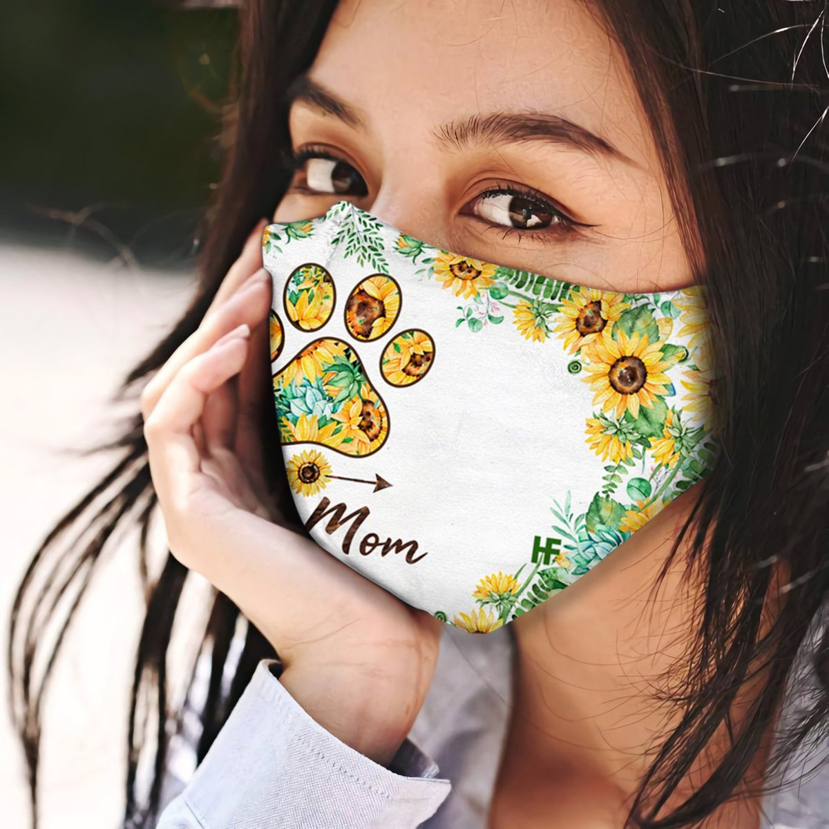 Dog Mom Sunflower EZ03 2304 Face Mask