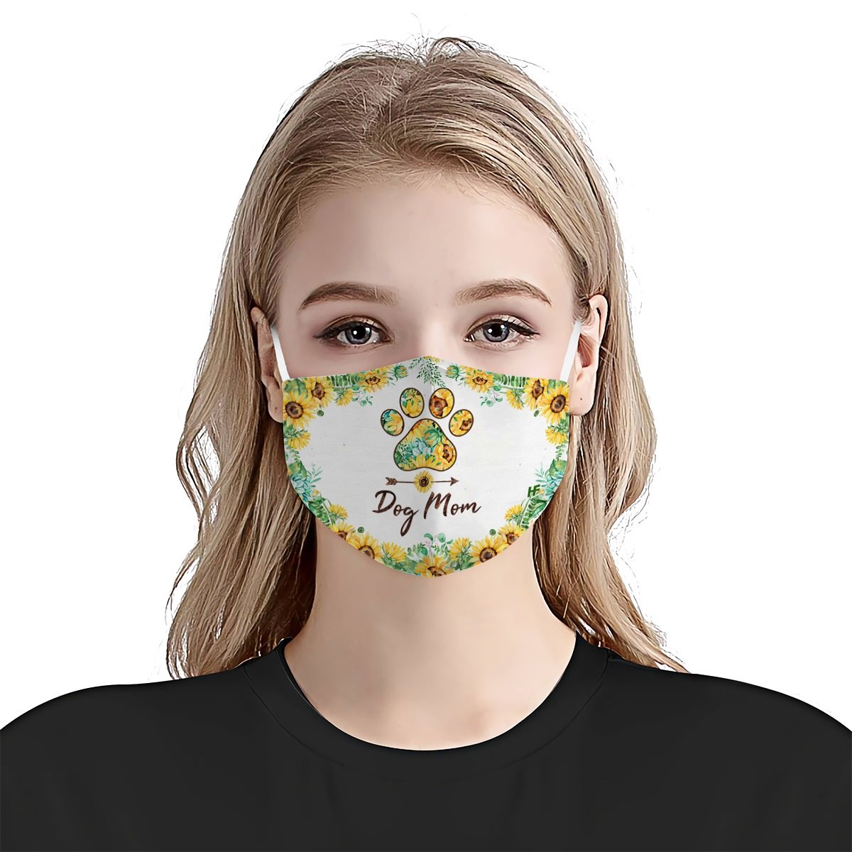 Dog Mom Sunflower EZ03 2304 Face Mask