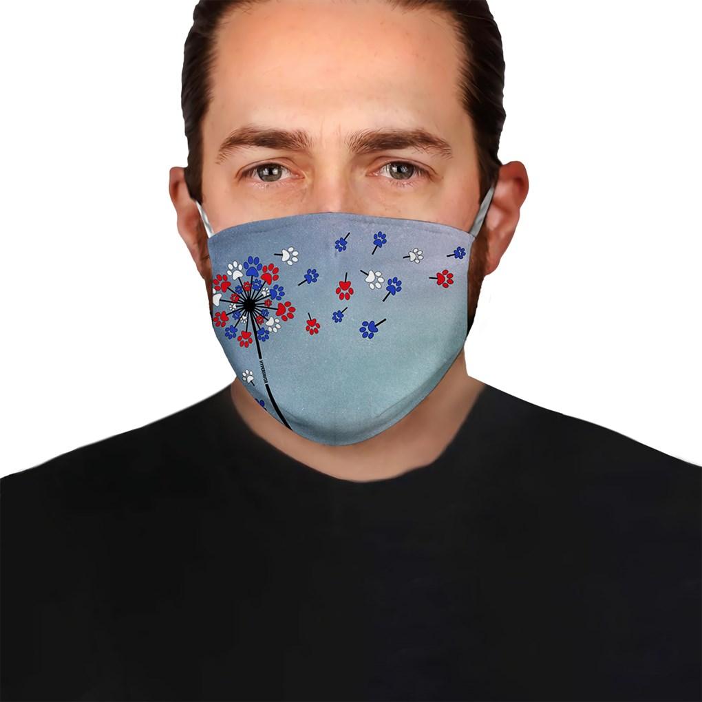 Dog Paw Dandelion 2 EZ07 1904 Face Mask