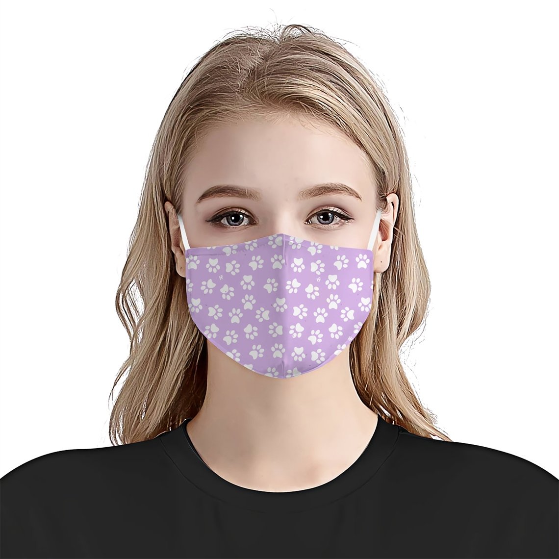 Dog Pawprint Stencil V1 EZ15 1006 Face Mask