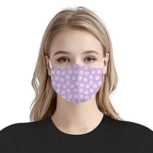 Dog Pawprint Stencil V1 EZ15 1006 Face Mask