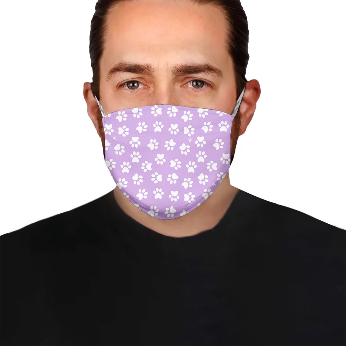 Dog Pawprint Stencil V1 EZ15 1006 Face Mask