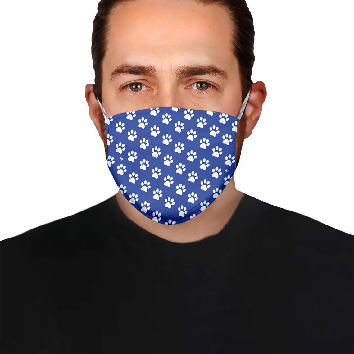 Dog Pawprint Stencil V3 EZ15 1006 Face Mask