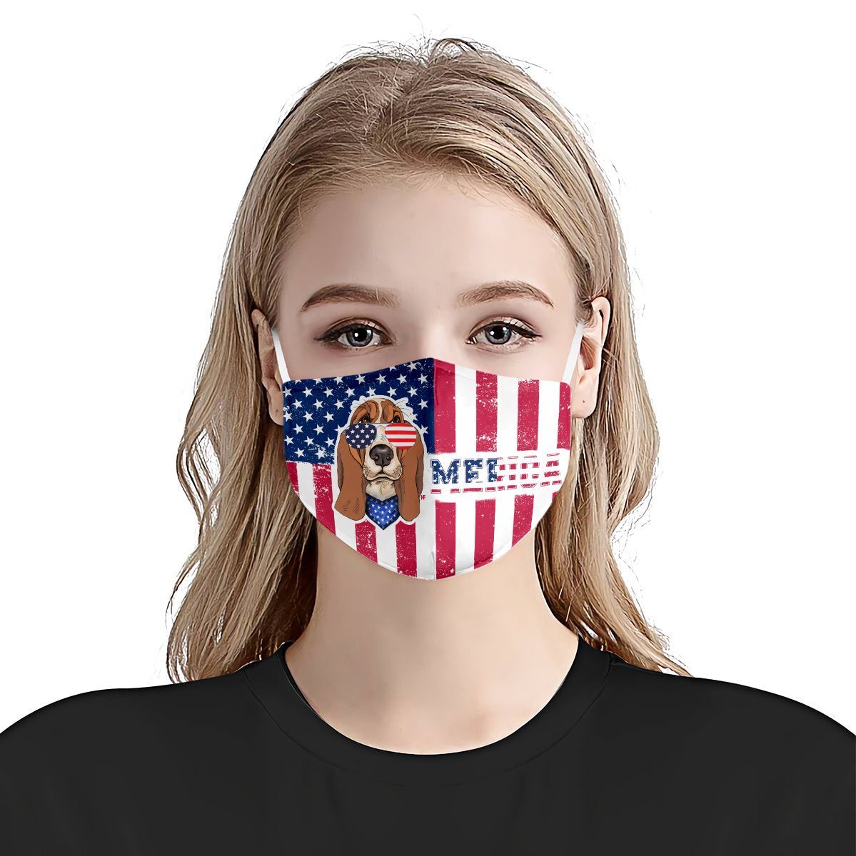 Bassethoundmerica EZ05 0806 Face Mask