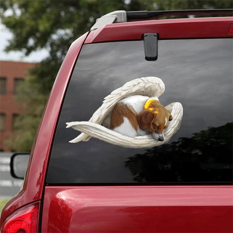 Sleeping angel CAR STICKER cus84