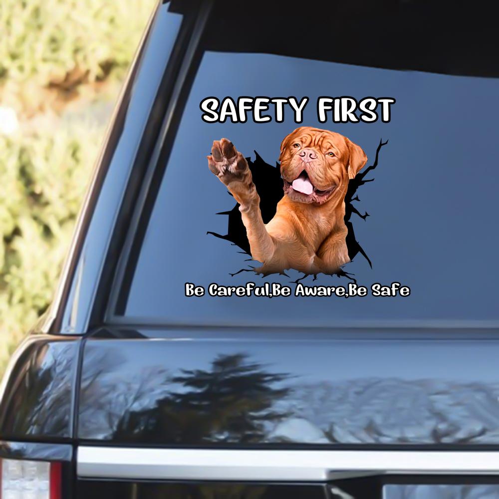 Dogue De Bordeaux Safety First Decal