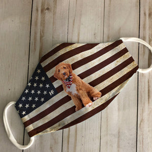 Doodle American Flag EZ03 1105 Face Mask