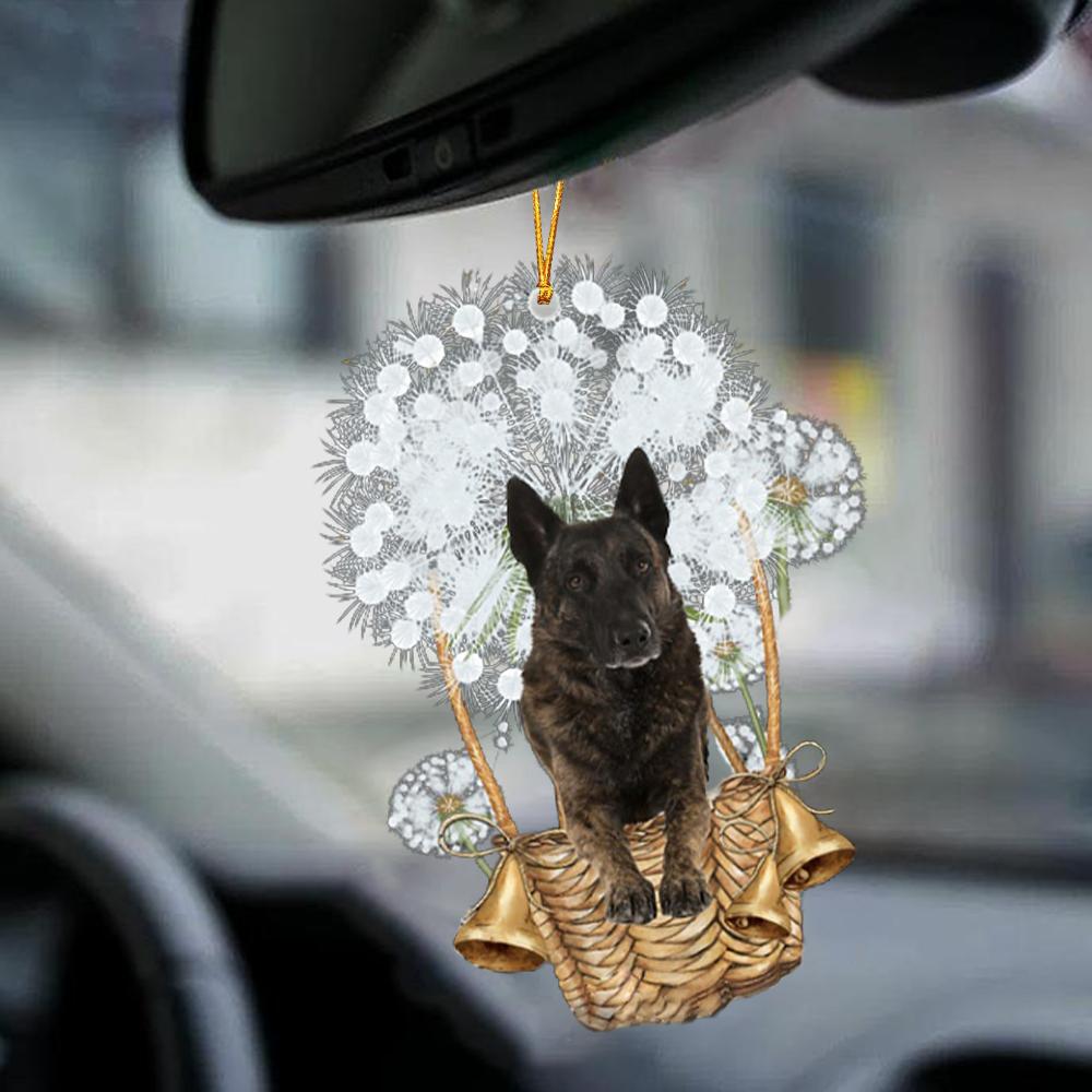 Dutch Shepherd-Dandelion-Two Sided Ornament