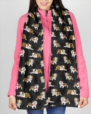 English Bulldog-Paw Dog Scarf