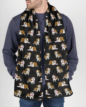 English Bulldog-Paw Dog Scarf