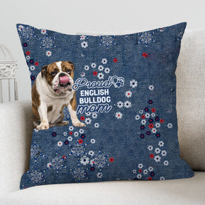 English Bulldog Pround Mom-Pillow Case